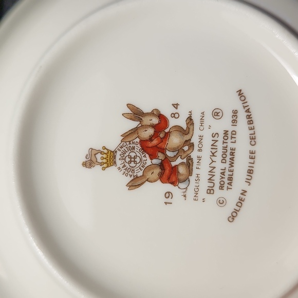 Vintage Royal Doulton Bunnykins 3 Piece Set - Picture 7 of 8